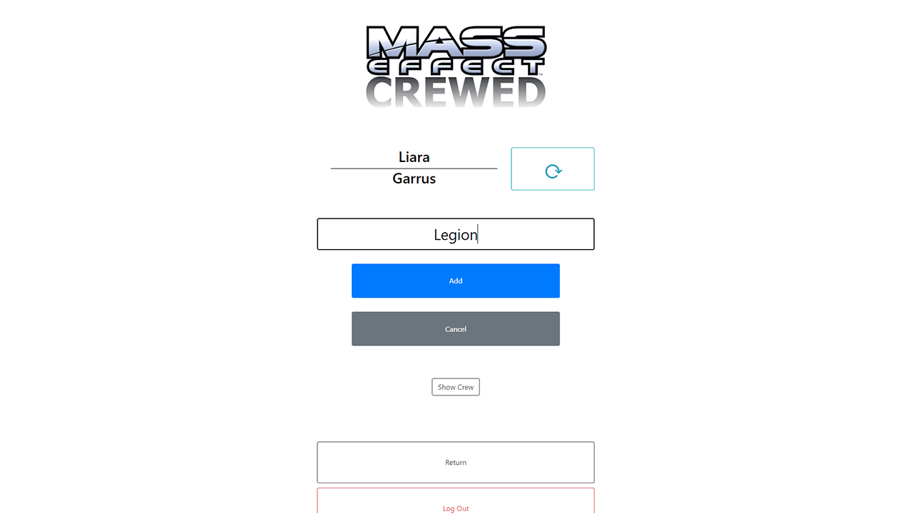Image of my Mass Effect Crewed project
